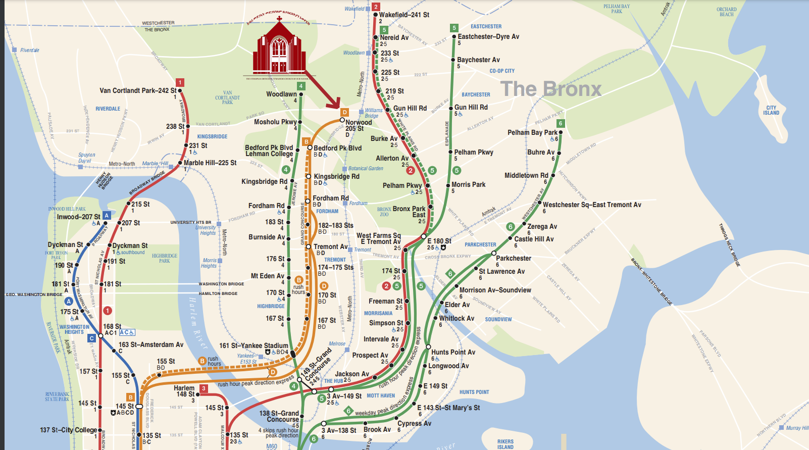 D Train Map